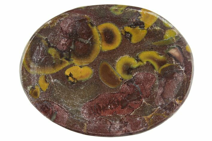 1.5" Polished Fruit Jasper Worry Stones - Photo 1